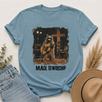 Made to Worship | Vintage Raccoon Christian Graphic Tee