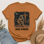 Made to Worship | Vintage Raccoon Christian Graphic Tee