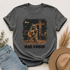 Made to Worship | Vintage Raccoon Christian Graphic Tee