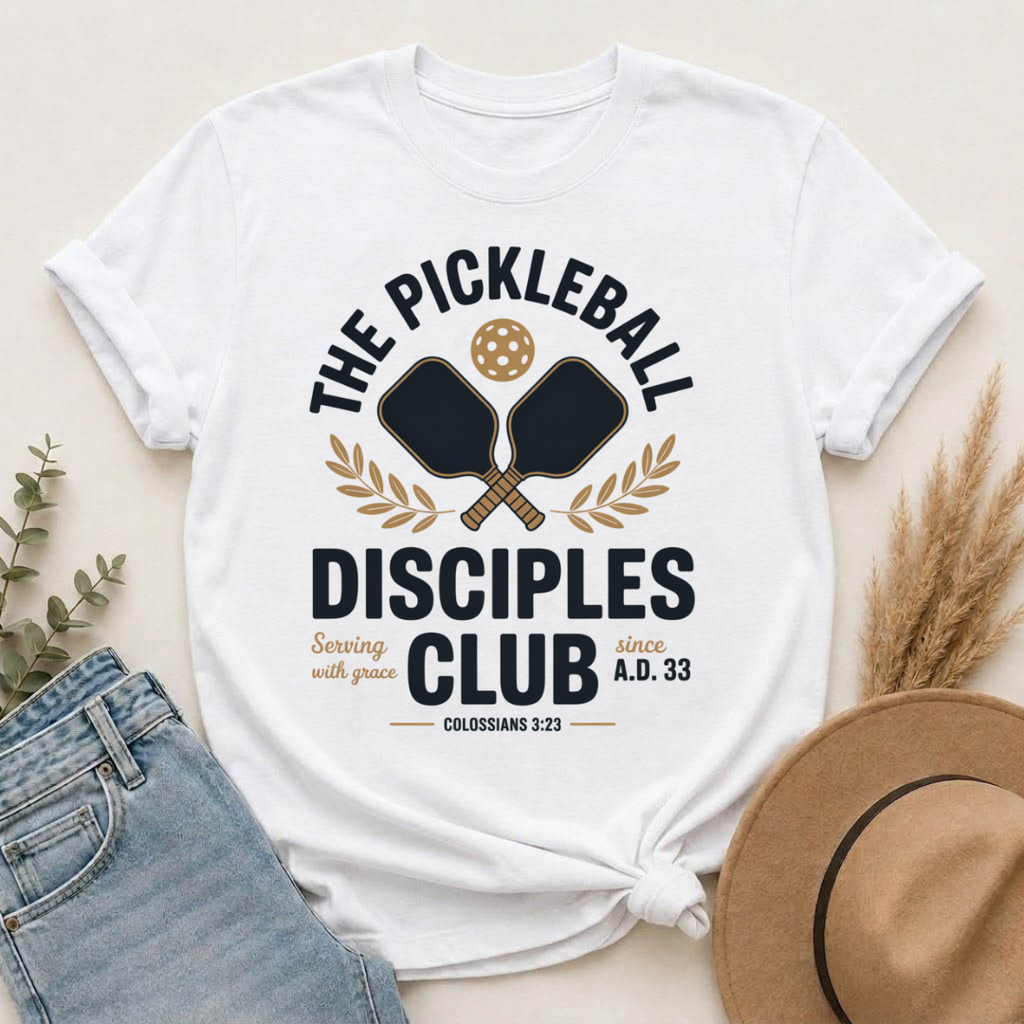 The Pickleball Disciples Club Christian T-Shirt