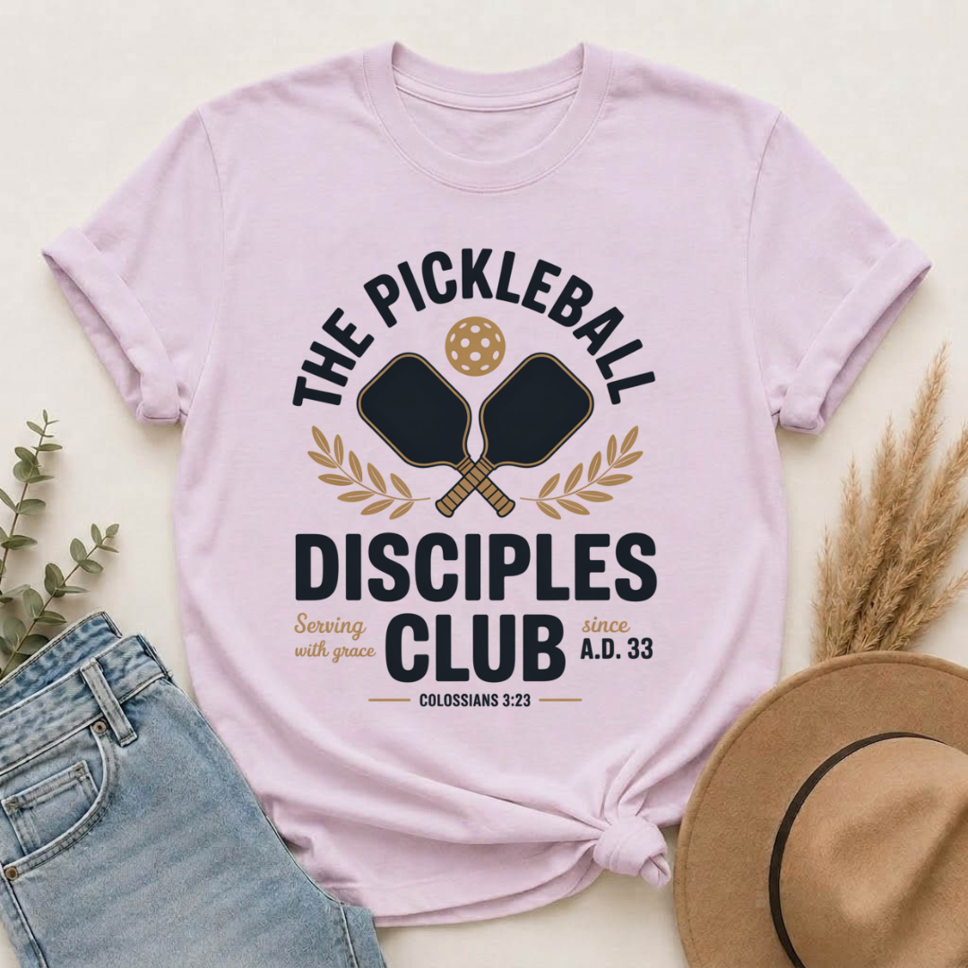 The Pickleball Disciples Club Christian T-Shirt