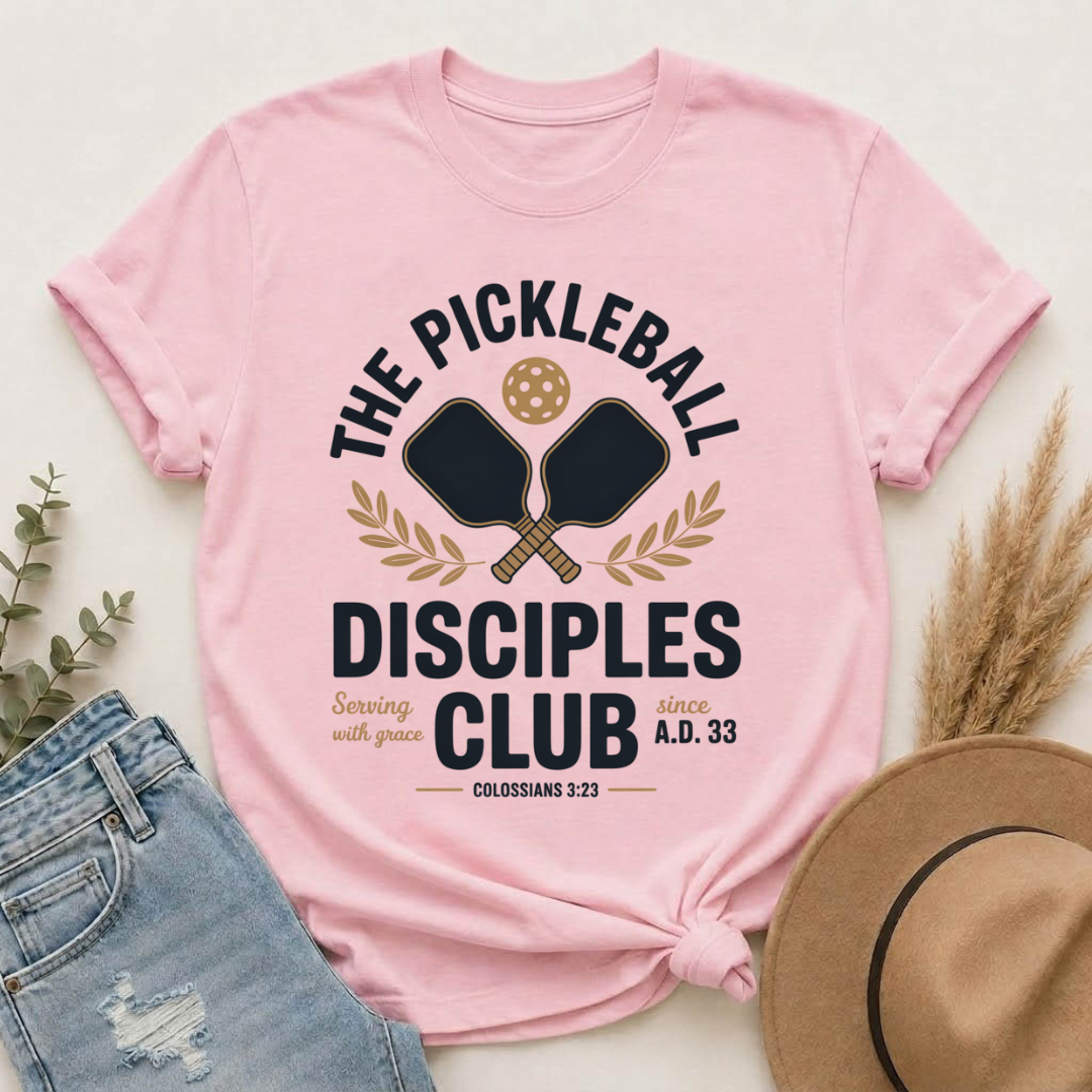 The Pickleball Disciples Club Christian T-Shirt