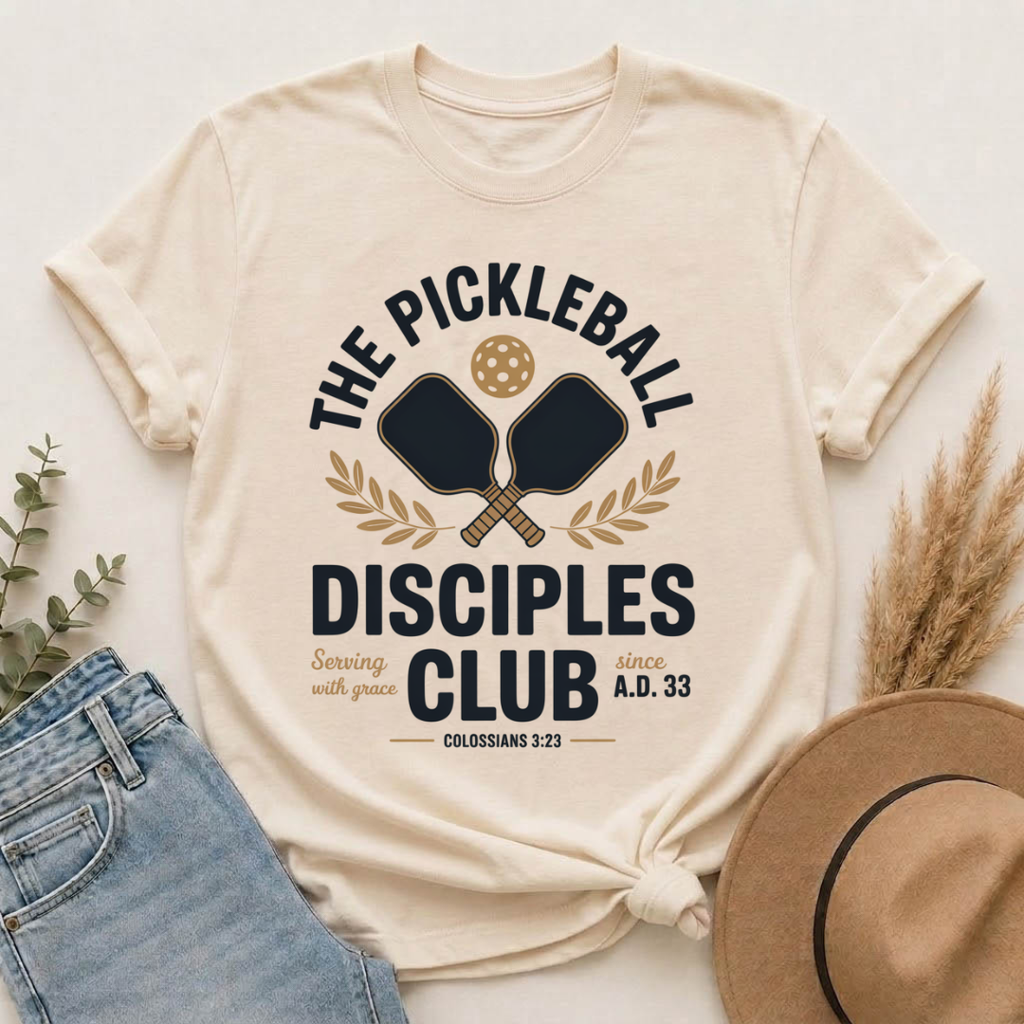The Pickleball Disciples Club Christian T-Shirt