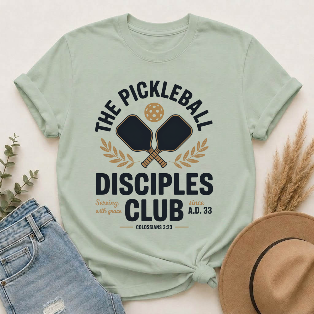 The Pickleball Disciples Club Christian T-Shirt