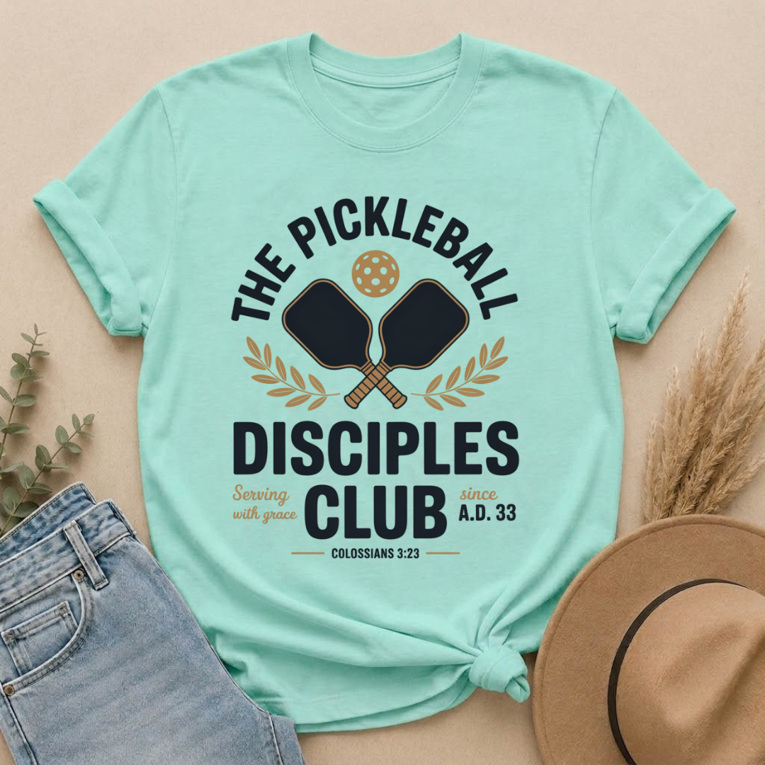 The Pickleball Disciples Club Christian T-Shirt