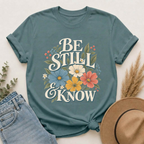 Be Still & Know Floral T-Shirt