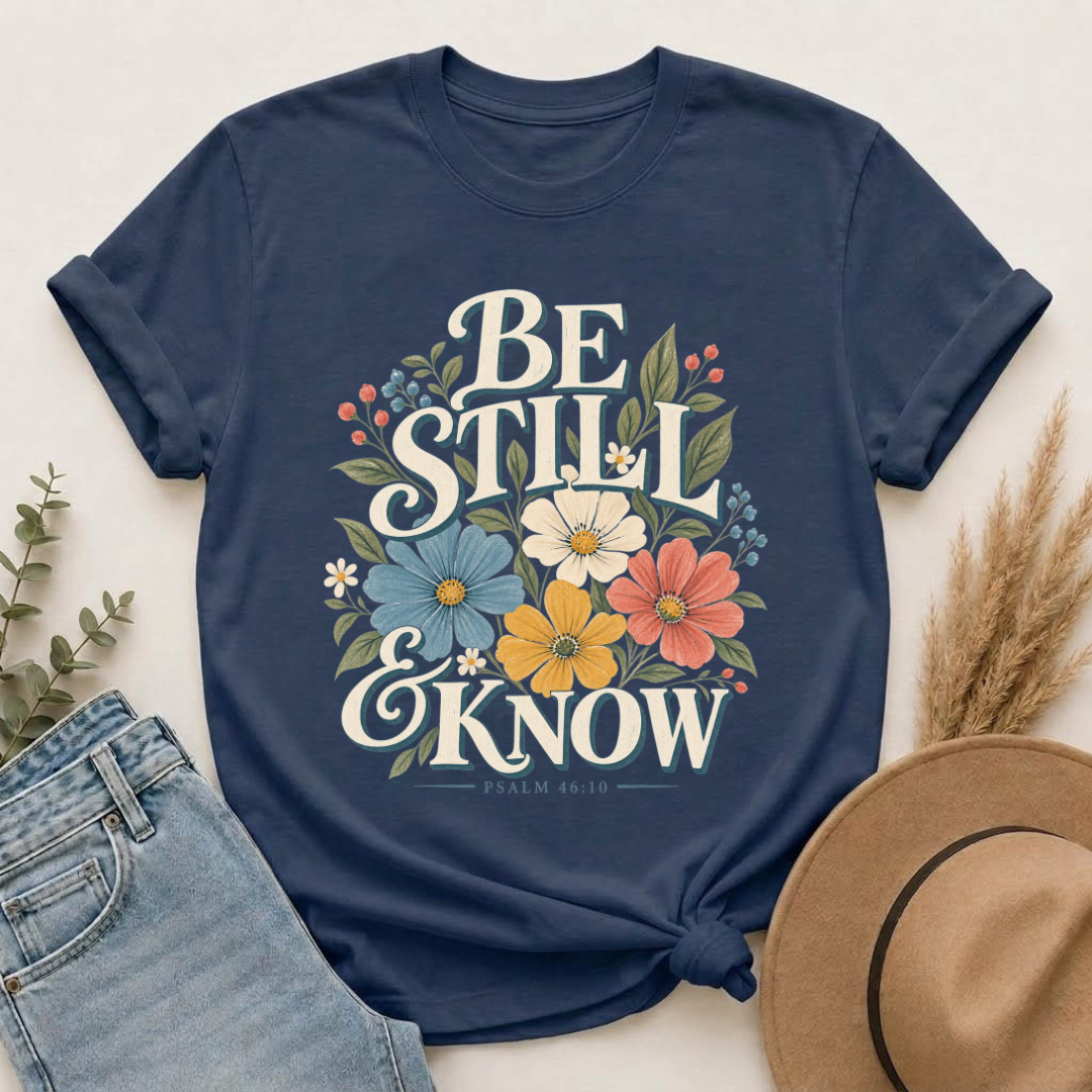 Be Still & Know Floral T-Shirt