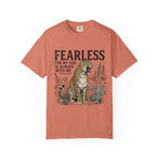Fearless Leopard Christian T-Shirt — "For My God is Always With Me" Inspirational Tee
