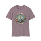 Kingdom Salt Island Soul T-Shirt — Cross, Waves & Tropical Floral Faith Tee