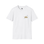 Gold Crown Pocket Tee — Minimal Royal Graphic T-Shirt
