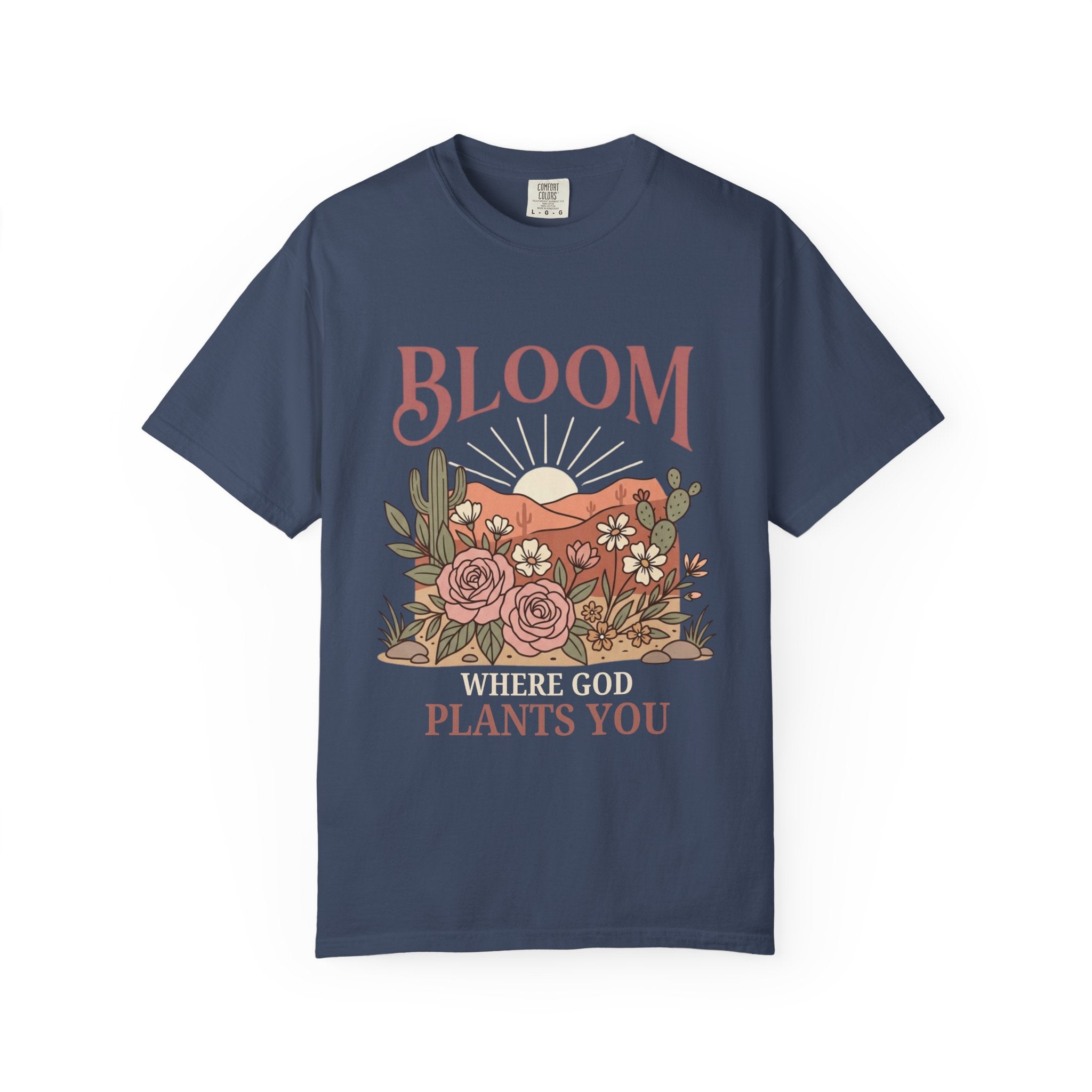 Daughter of the King T-Shirt — Floral Cowboy Hat Christian Tee