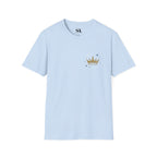 Gold Crown Pocket Tee — Minimal Royal Graphic T-Shirt