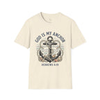 God Is My Anchor T‑Shirt — Christian Anchor Design (Hebrews 6:19)