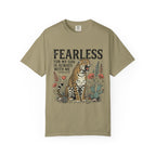 Fearless Leopard Christian T-Shirt — "For My God is Always With Me" Inspirational Tee
