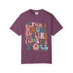Scripture T‑Shirt — “For I Know the Plans I Have for You” Inspirational Tee