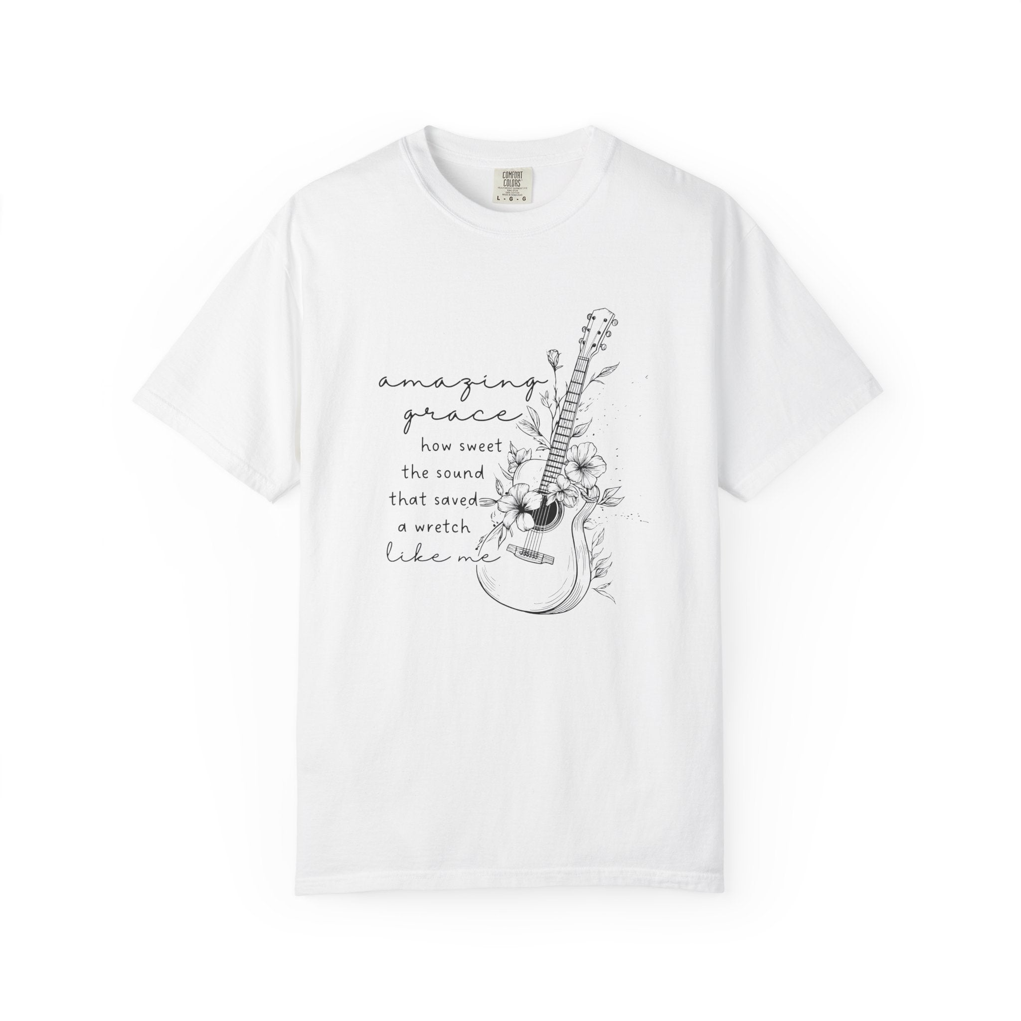 Acoustic Guitar 'Amazing Grace' Graphic T-Shirt