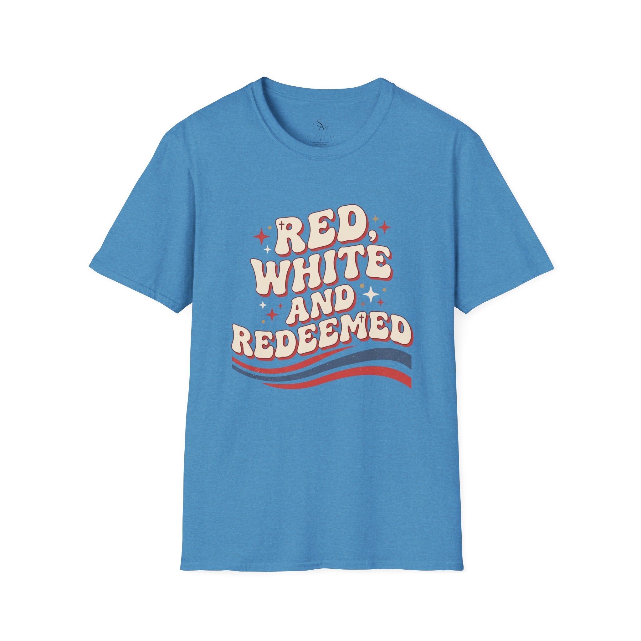 Patriotic "Red, White and Redeemed" T-Shirt