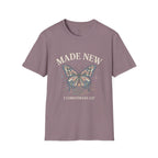 Made New Butterfly T-Shirt — 2 Corinthians 5:17 Christian Faith Tee