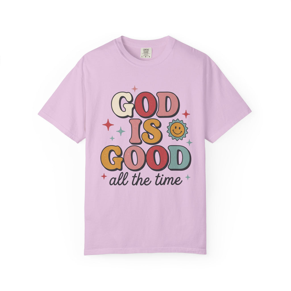 God Is Good All the Time T-Shirt — Retro Faith Graphic Tee