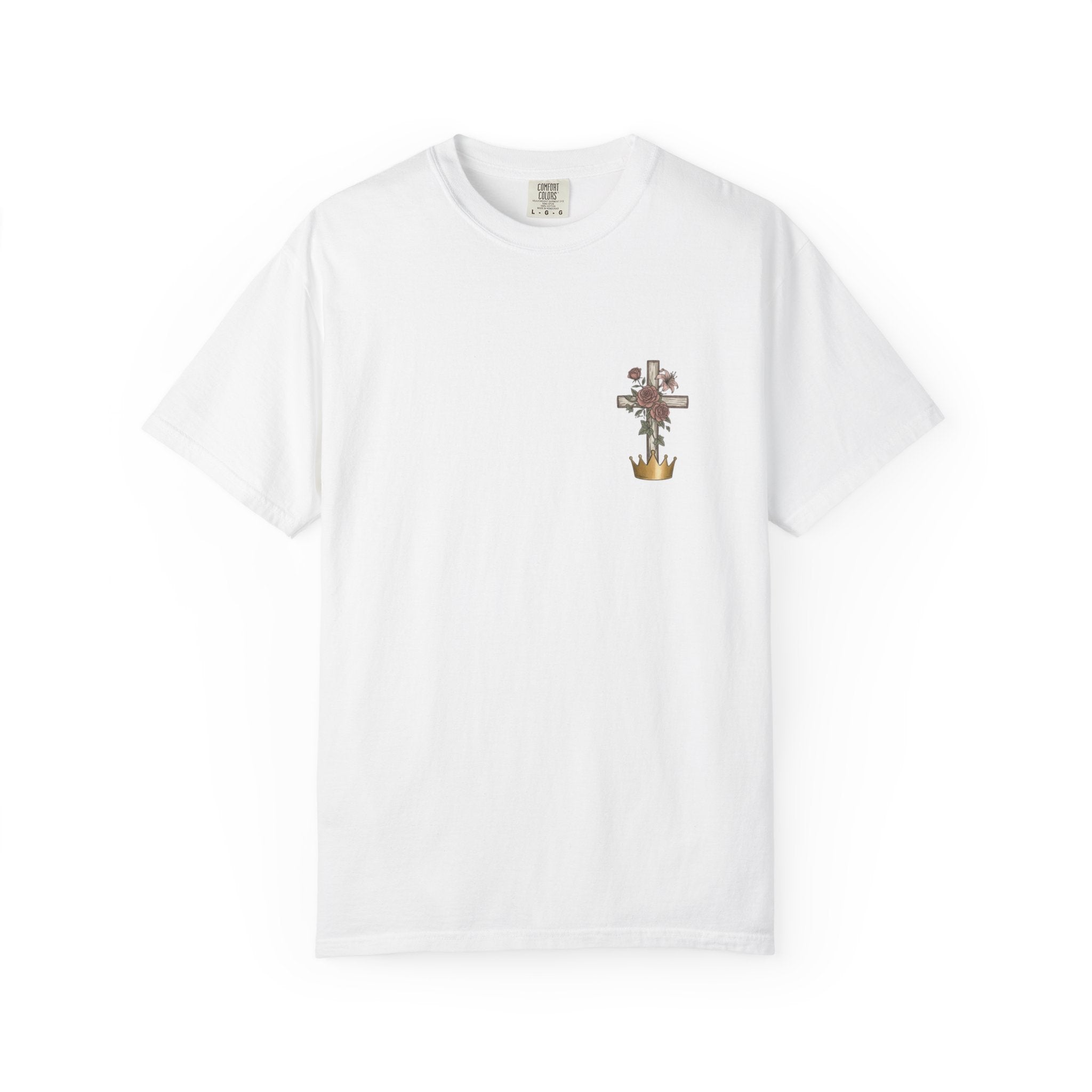Rugged Cross T-Shirt — “So I’ll Cherish the Old Rugged Cross” Christian Faith Tee
