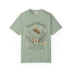 Kind Words Bee T-Shirt — "Kind Words are like honey, sweet to the soul" Floral Christian Tee