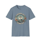 Kingdom Salt Island Soul T-Shirt — Cross, Waves & Tropical Floral Faith Tee