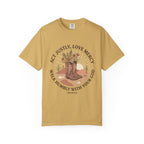 Faithful Cowgirl T-Shirt — “Act Justly, Love Mercy” Micah 6:8 Christian Tee