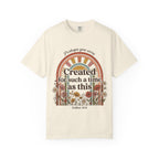 Created for Such a Time as This T-Shirt — Esther 4:14 Floral Rainbow Christian Tee