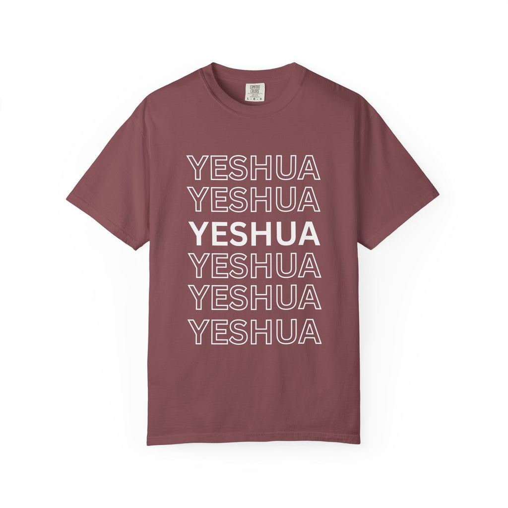 Yeshua Repeat Tee — Christian Faith Graphic T-Shirt