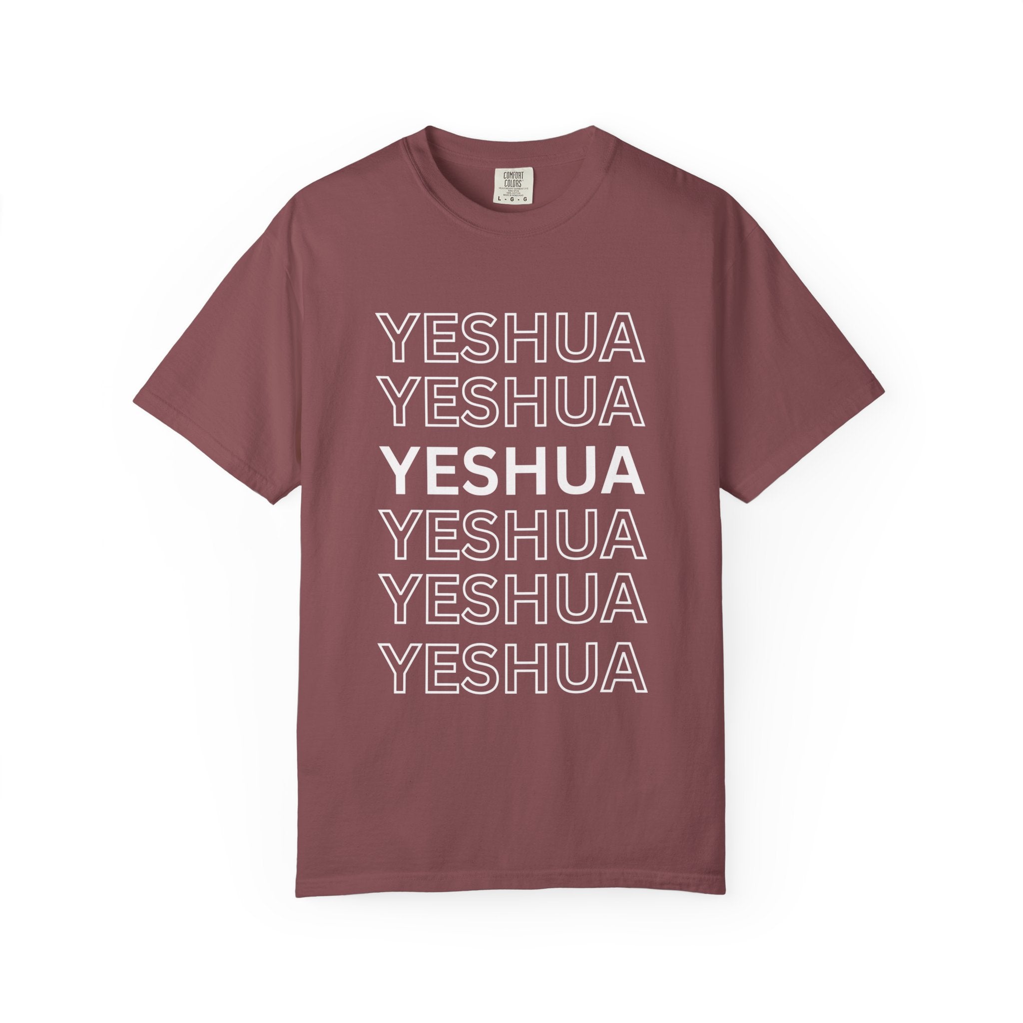 Yeshua Repeat Tee — Christian Faith Graphic T-Shirt